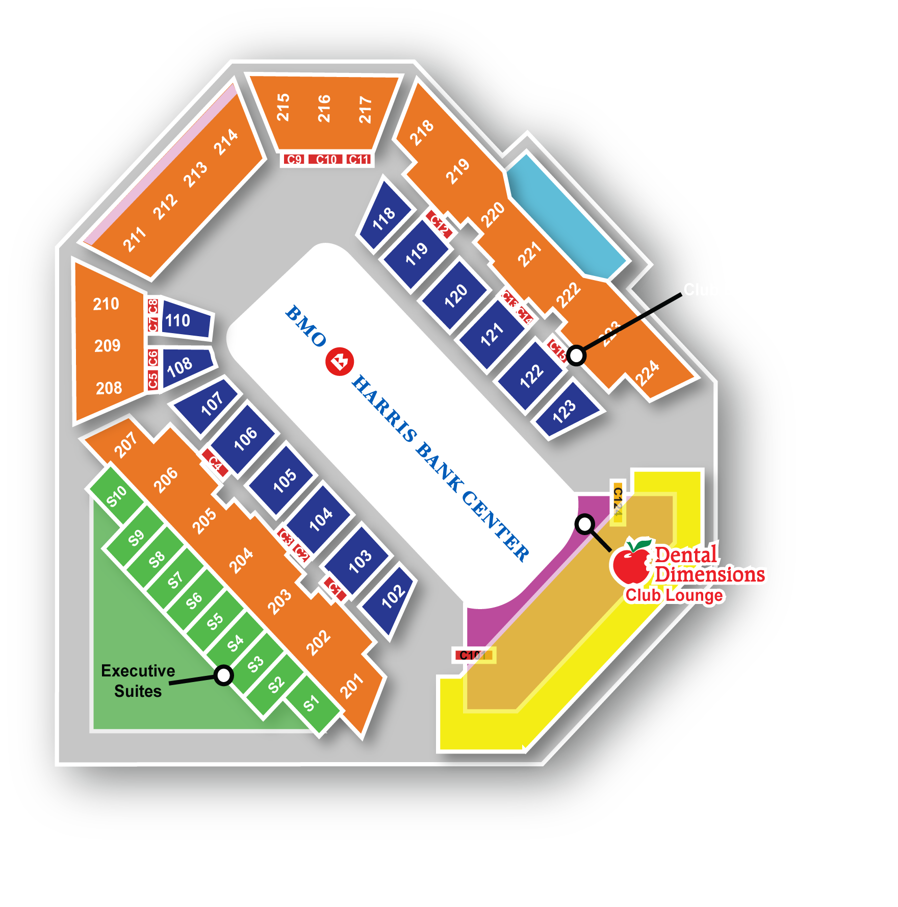 Bmo Harris Bank Center Seating Chart