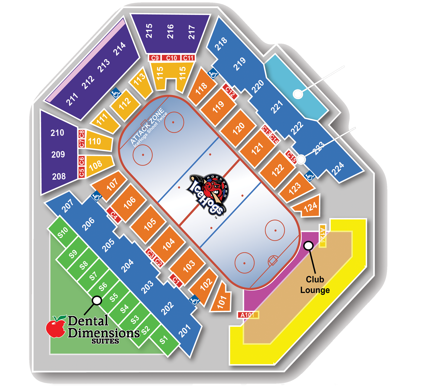 Blues Hockey Tickets Seating Chart